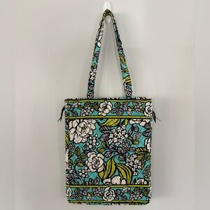 Vera Bradley Laptop Shoulder Bag Padded Computer Case Carry All Island Blooms